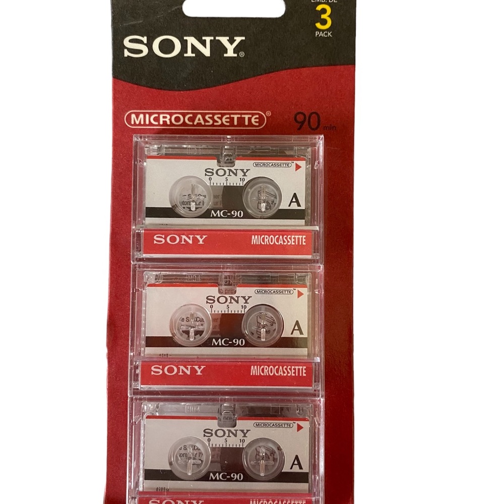 NWT Sony Microcassette Tapes 3 Pack